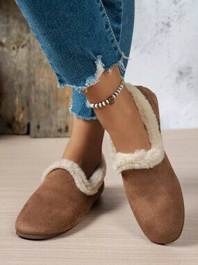 Round Toe Flats Slip-Ons